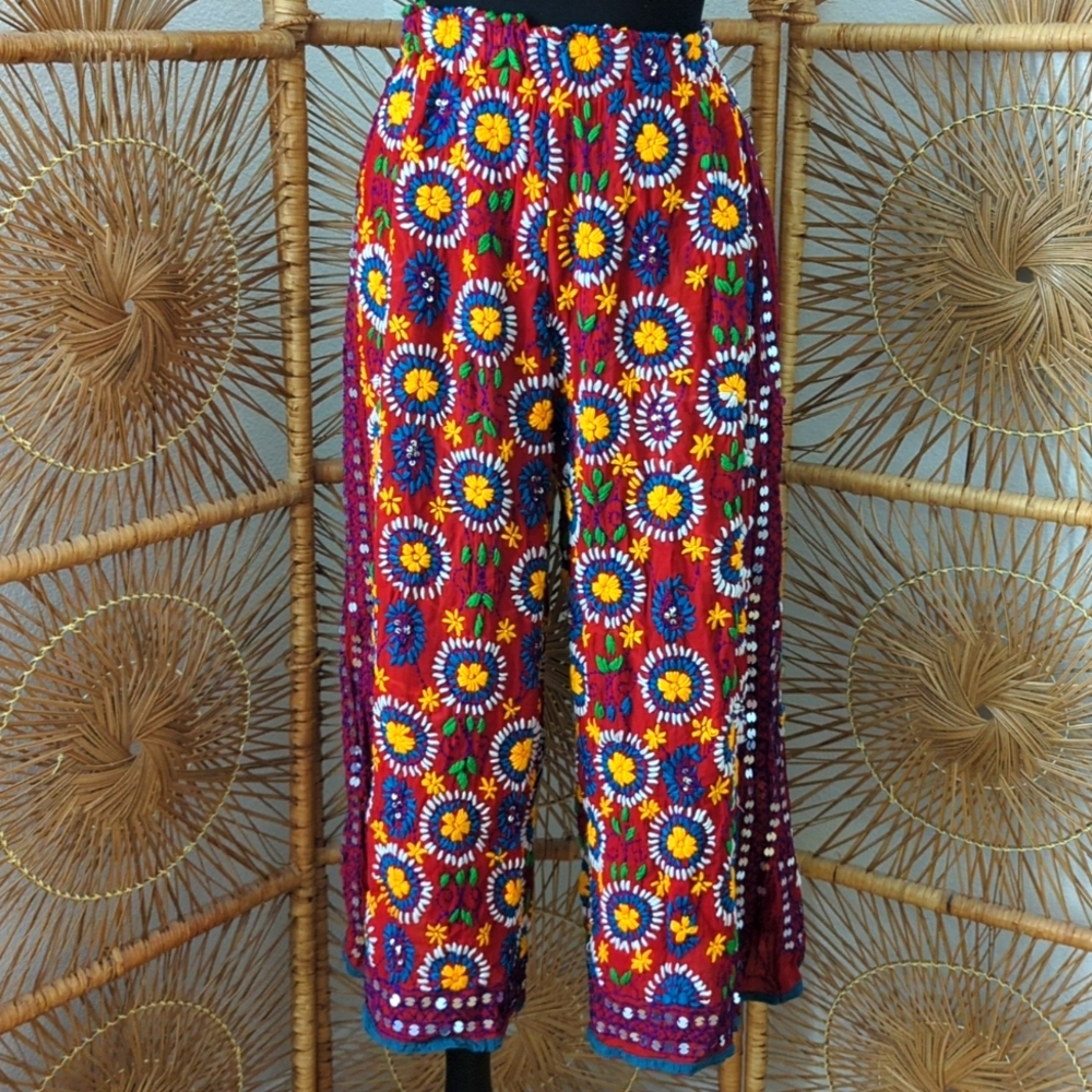 hand made cropped pants summer size S